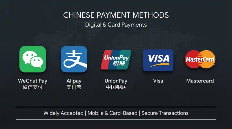 海角网支持的支付方式包括微信支付、支付宝、银联、信用卡和借记卡